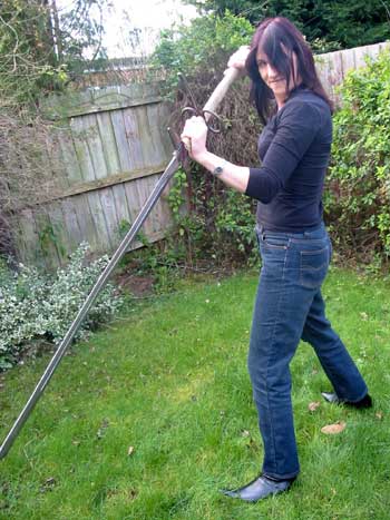 Zweihanders can be very intimidating weapons, as you can probably see!